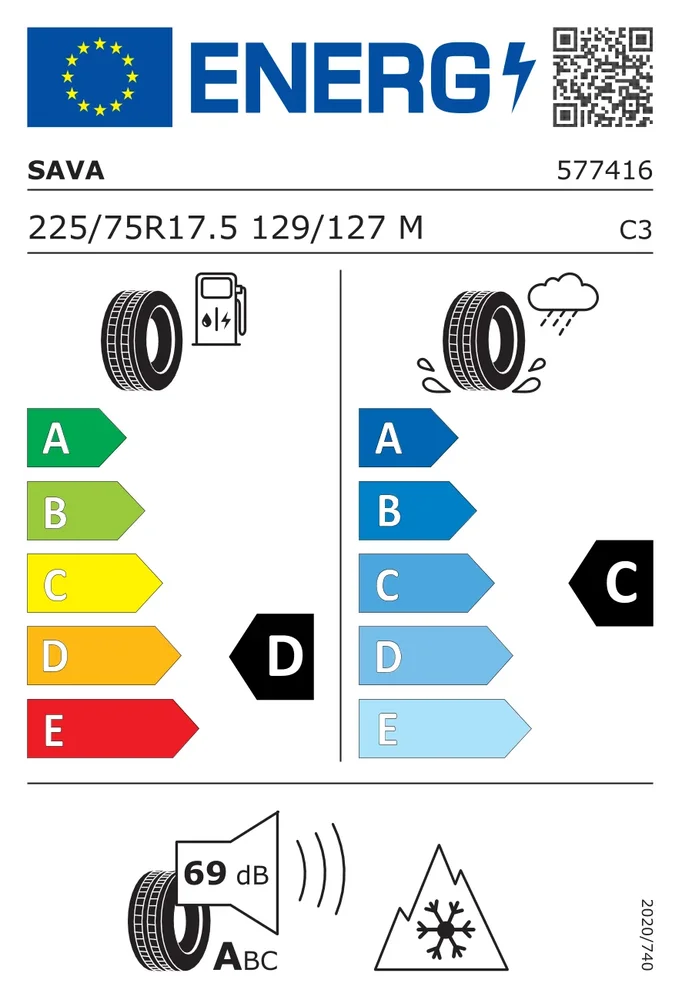 225/75R17.5 CSA A4 M+S SAVA 225/75R17.5CSAA4M+S 225/75R17.5 CSA A4 M+S SAVA 225/75R17.5CSAA4M+S