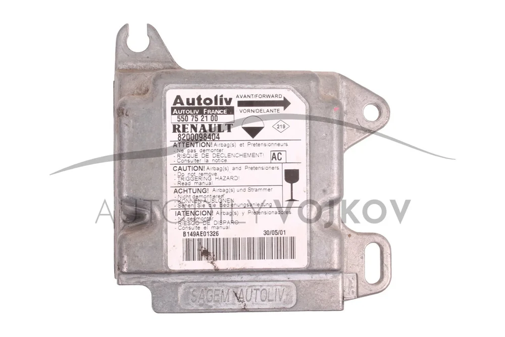 Jednotka airbagů/pásů 8200098404 v:41156