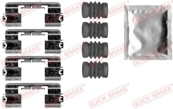 Sada prislusenstvi, oblozeni kotoucove brzdy QUICK BRAKE 109-1875