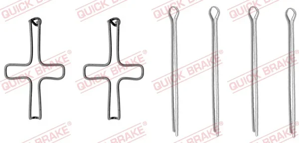 Sada prislusenstvi, oblozeni kotoucove brzdy QUICK BRAKE 109-1099
