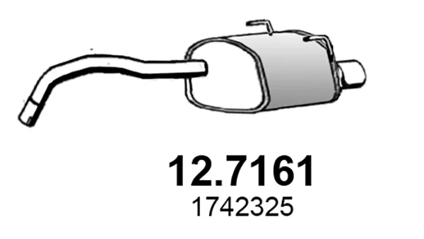 Zadní tlumič STARLINE 18.65.401 Zadní tlumič STARLINE 18.65.401