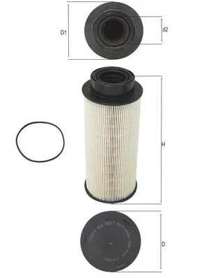 Palivový filtr MAHLE KX182/1D