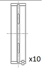 Hlavní ložiska klikového hřídele FAI AutoParts BM1025-STD