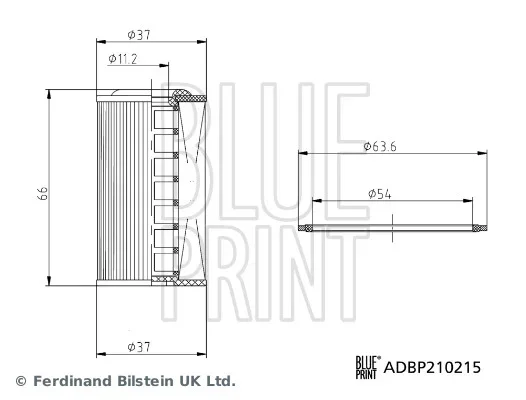 Hydraulický filtr, automatická převodovka BLUE PRINT ADBP210215