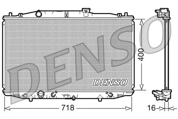 Chladič, chlazení motoru DENSO DRM40024 Chladič, chlazení motoru DENSO DRM40024
