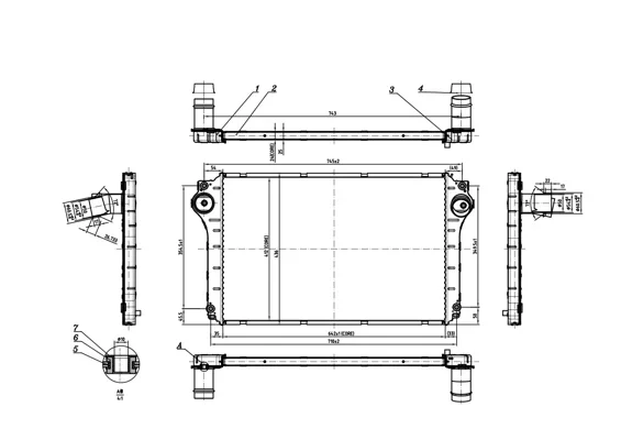 CHLADIČ VZDUCHU AVENSIS 2.0 03-08 HART 620808 – OE 179400R010 CHLADIČ VZDUCHU AVENSIS 2.0 03-08 HART 620808 – OE 179400R010
