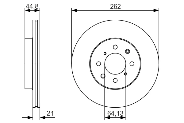 Brzdový kotouč BOSCH 0986479R80