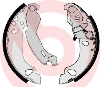 Sada brzdových čelistí BREMBO S23522 – OE 77362491
