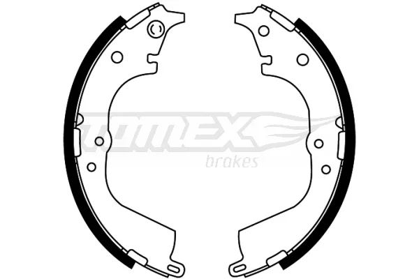 Sada brzdových čelistí Tomex Brakes TX21-55 Sada brzdových čelistí Tomex Brakes TX21-55