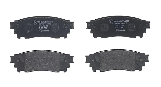 Sada brzdových destiček, kotoučová brzda BREMBO P83166