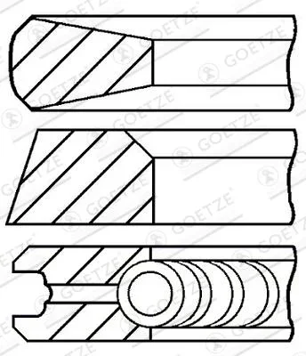 Sada pistnich krouzku GOETZE ENGINE 08-105500-00