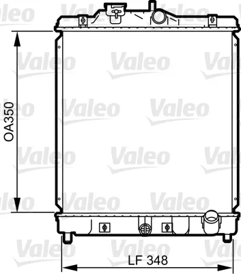 Chladič, chlazení motoru VALEO 734117
