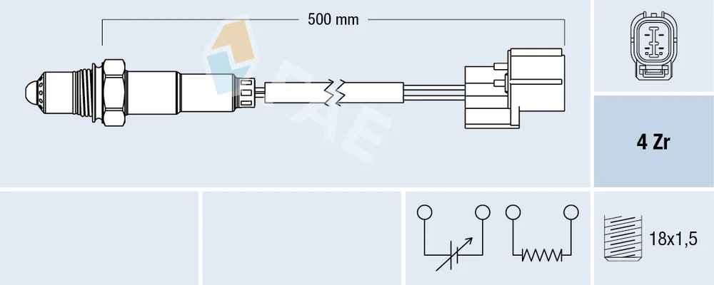 Lambda sonda FAE 77785 – OE 36532-RJA-004 Lambda sonda FAE 77785 – OE 36532-RJA-004