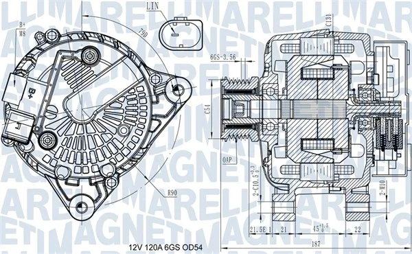 generátor MAGNETI MARELLI 063731545910