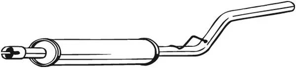 Stredni tlumic vyfuku BOSAL 278-337 Stredni tlumic vyfuku BOSAL 278-337