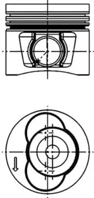 Píst KOLBENSCHMIDT 40715610