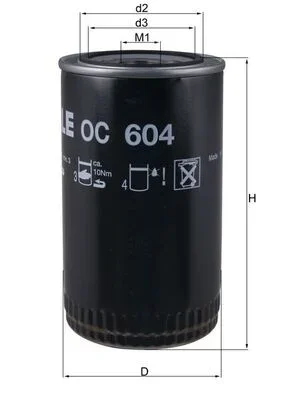 Olejový filtr MAHLE OC604