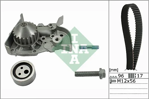 Vodni pumpa + sada ozubeneho remene Schaeffler INA 530019130